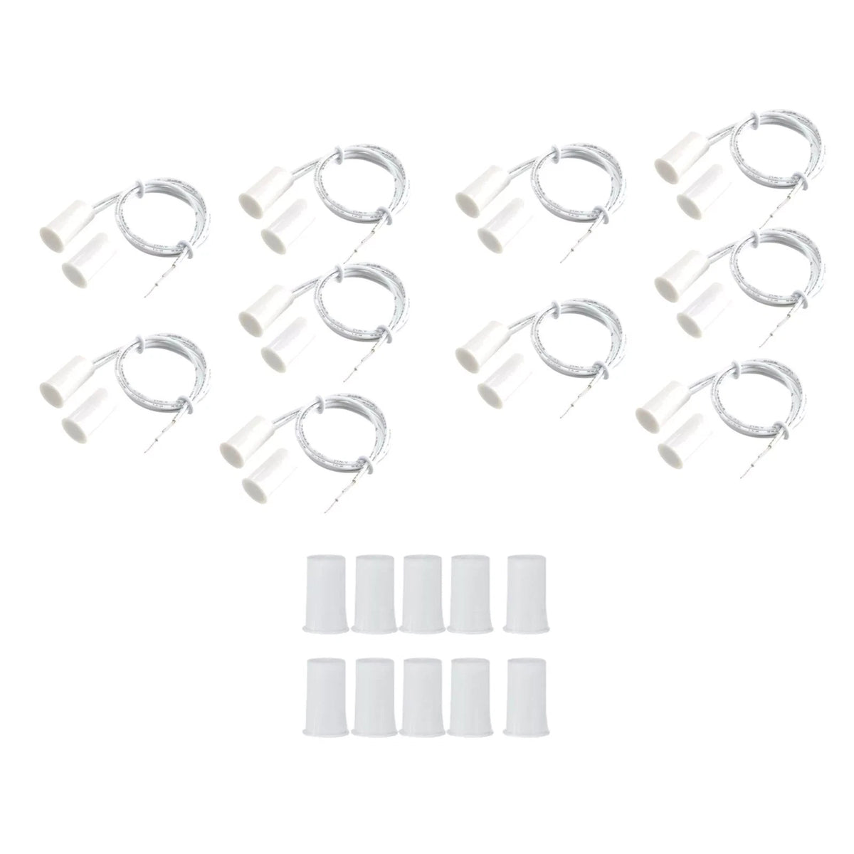 10 x RC-33 NC Wired Door Contact Sensor Alarm Magnet Reed Switch 100V