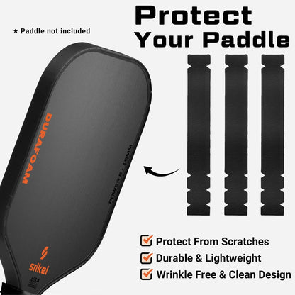 Srikel Pickleball Edge Guard Tape – Paddle 12-14mm Paddle, black