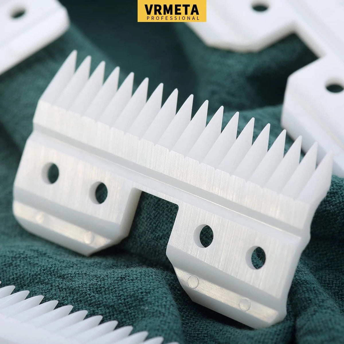 VRMETA 4 Pcs Fast Feed Ceramic Blades Fit Oster Clipper 4 W