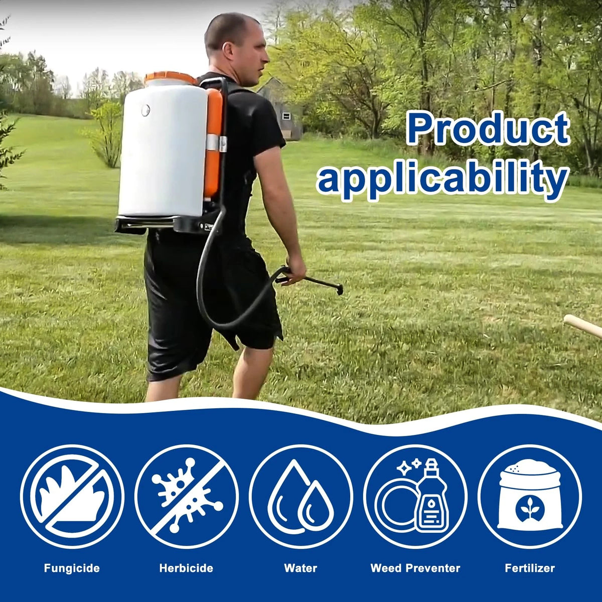 4247-500-1300 Backpack Sprayer Handle Spray Gun Compatible with STIHL black