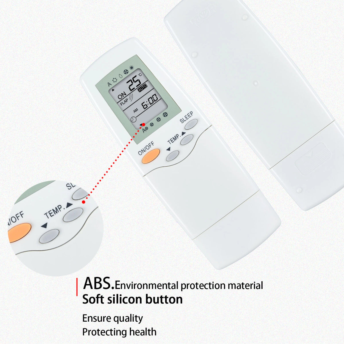 Replacement Remote Control For Carrier Air Conditioner RFL-0301, RFL-0601