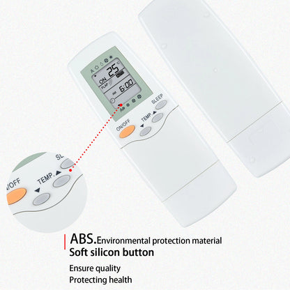 Replacement Remote Control For Carrier Air Conditioner RFL-0301, RFL-0601