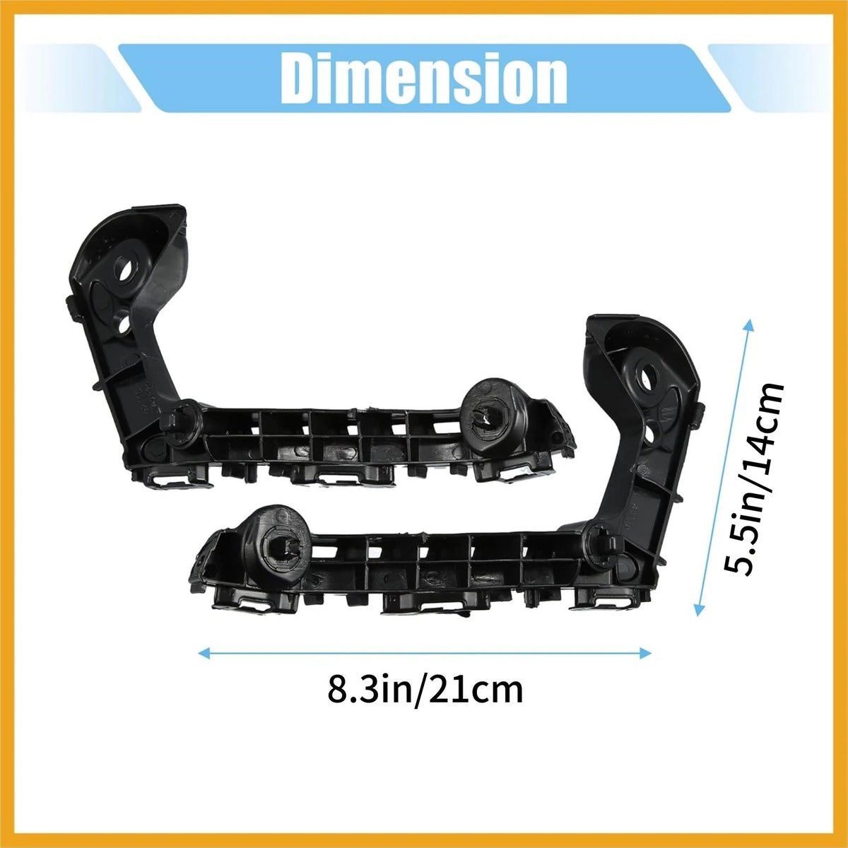 TO1043145 Left Right Front Bumper Bracket Set For Toyota Corolla 2019-2021