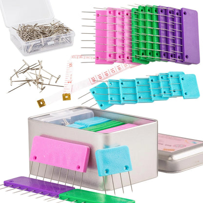 Svartur Crochet Blocking Pin Kit, with 20 Knit Multicolor, 1 Pack, White