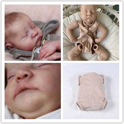 Angelbaby Unpainted Reborn Baby Doll Kits with Cloth Body 17 17 Inches, Lay