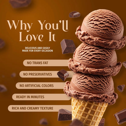 Triple Scoop - Premium Chocolate (2) Ice Cream Mix For 2 Pack, chocolate