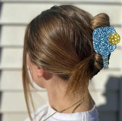 Pickleball Paddle Hair Claw Clip – Cute 1 Count (Pack of 1), Blue