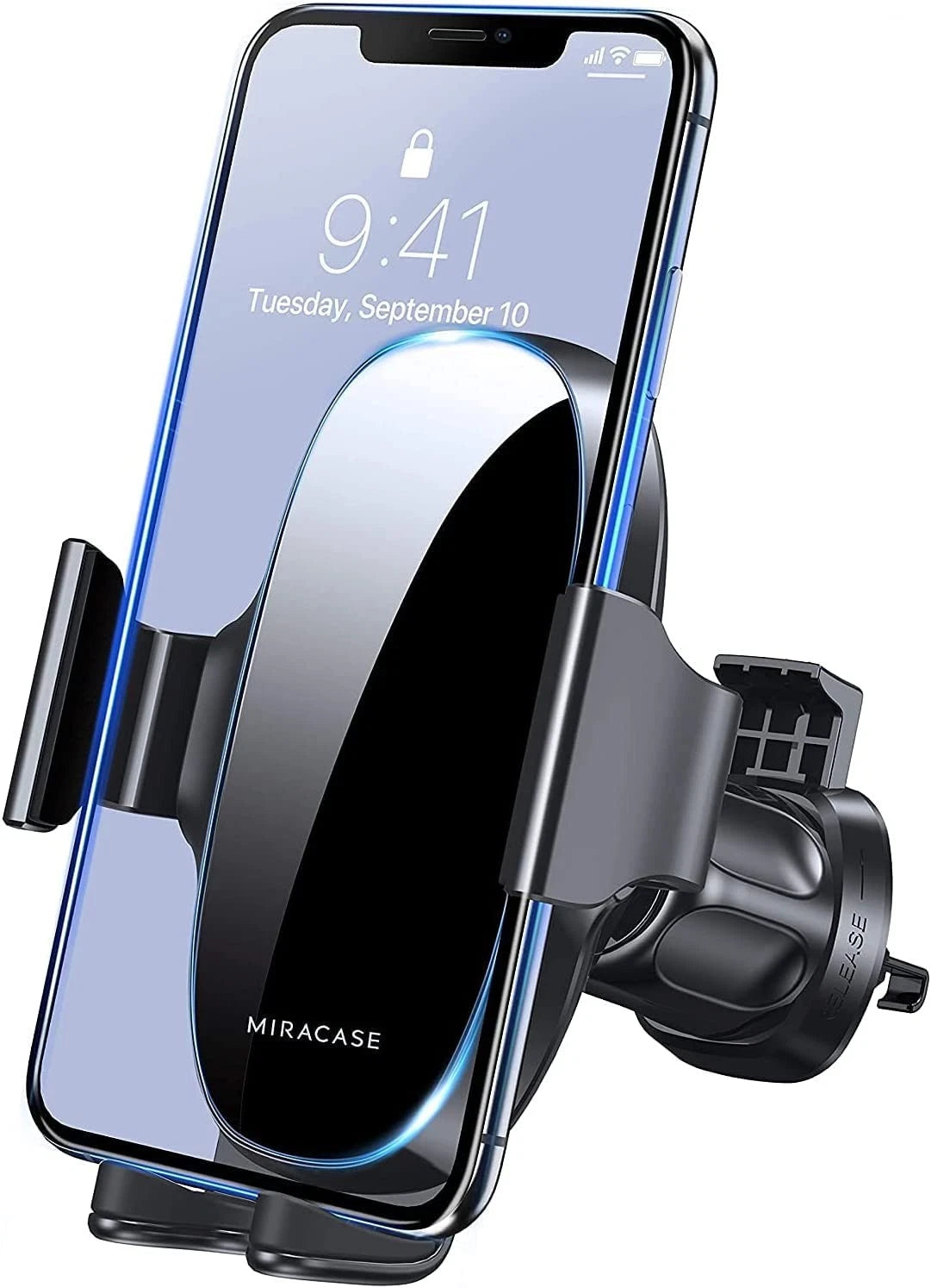 Miracase Upgraded Wider 2.44 pulgadas x 3.19 x 4.92 pulgadas, Black