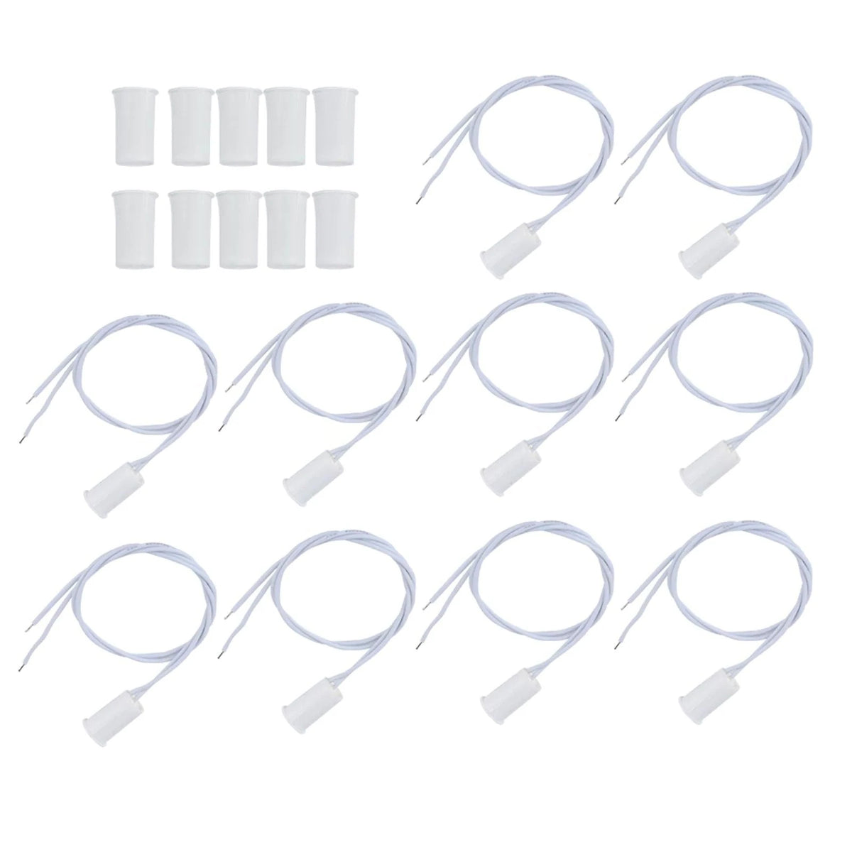 10 x RC-33 NC Wired Door Contact Sensor Alarm Magnet Reed Switch 100V