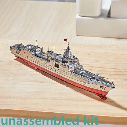 1/1000 Metal Unassembled Sheet 055 Destroyer Boat Ship Model DIY Collection Kit