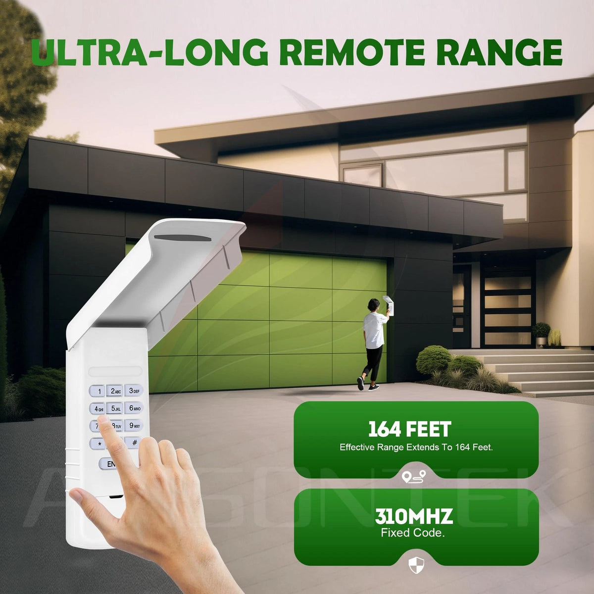 1 for Linear Delta 3 DTKP Garage Door Opener Keypad 1 X Keypad, White
