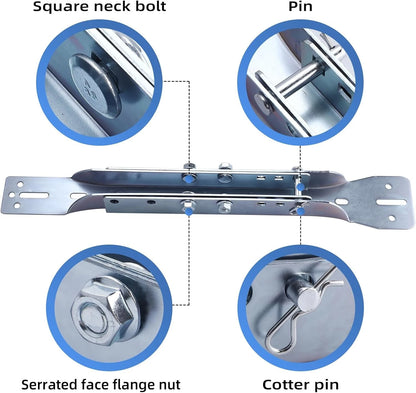 Garage Door Parts Reinforcement Bracket, Adjustable Opener 2 Pack