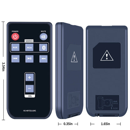 Remote Control For Insignia NS-HBTSS116RC HBTSS116 Powered Bookshelf Speaker