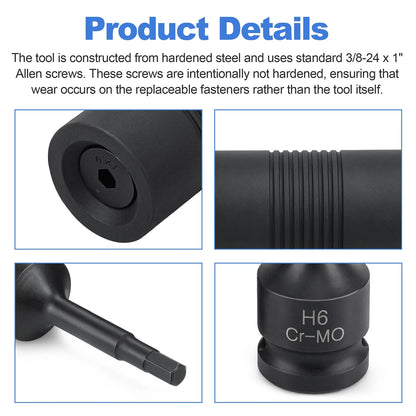 Professional Door Frame Dimple Tool – Double-Sided Hardened Steel Fastener