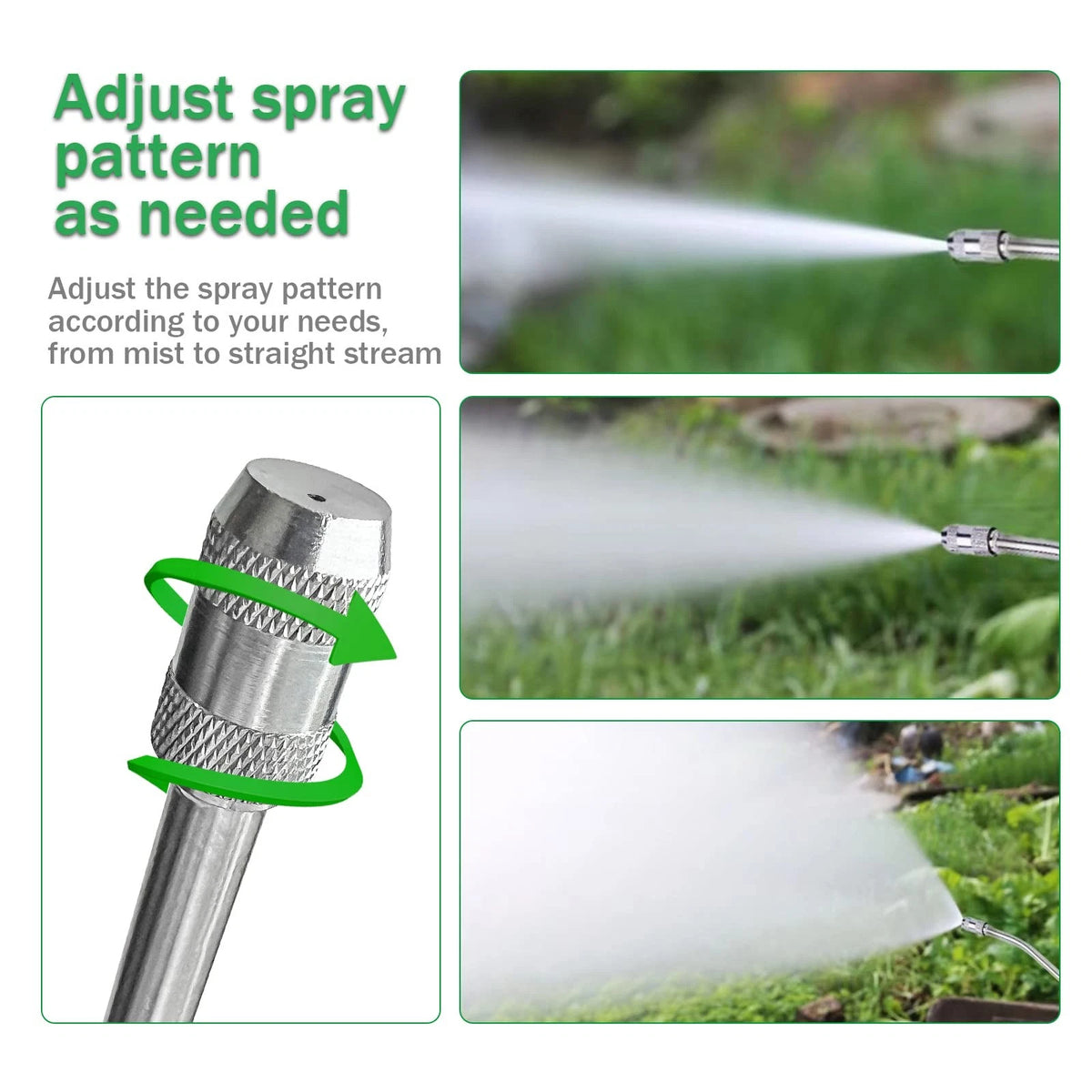Stainless Steel Sprayer Wand 29 inches, 3 Nozzles 29 Inches