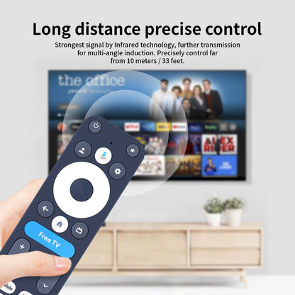 Remote Control For Onn 4K Pro Streaming Device Google TV with Voice