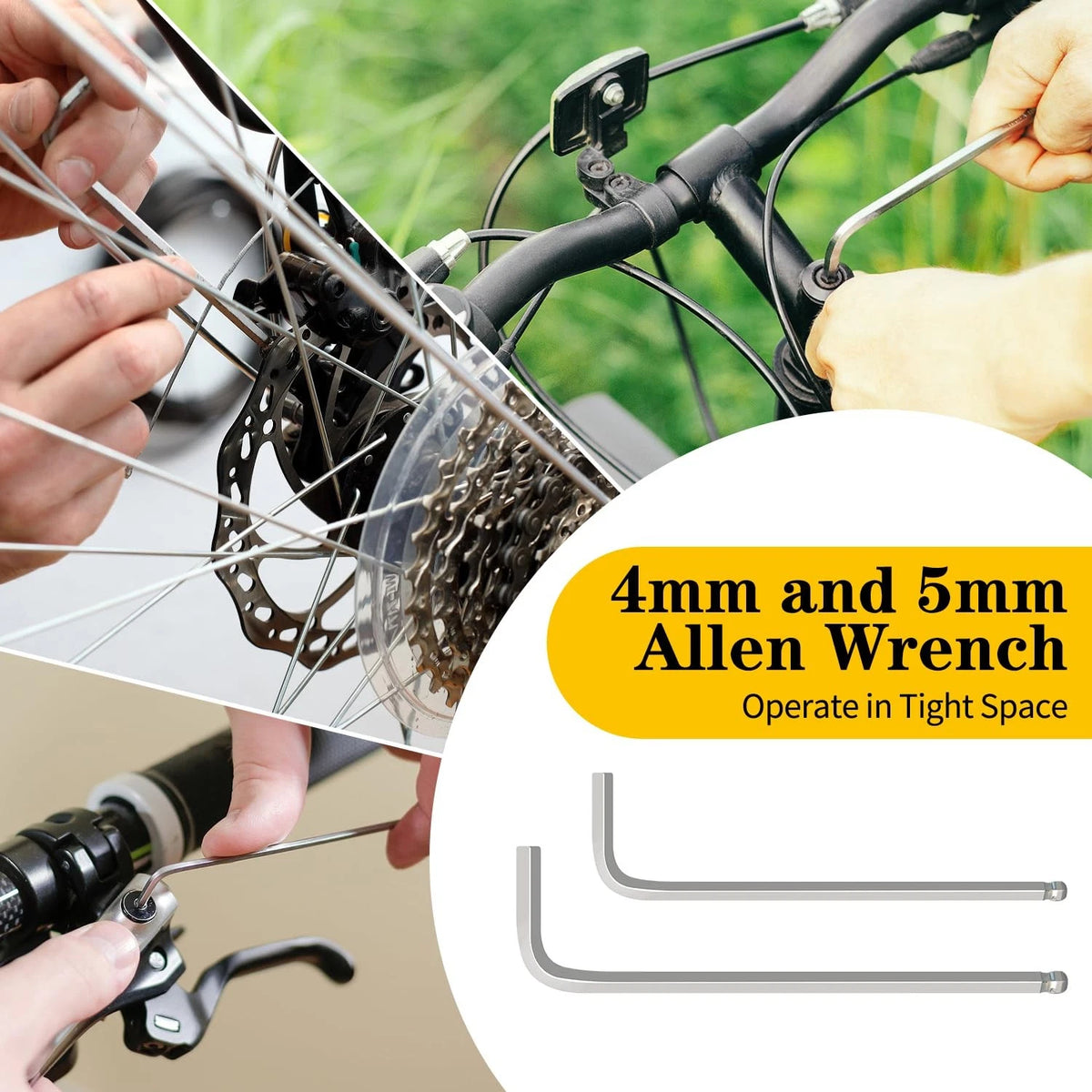 Bike Repair Kit, Bag With Tire Pump, Multitool, Tube Set