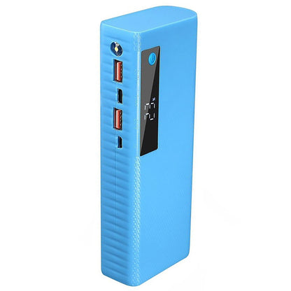 Blue DIY Power Bank Box 5*21700 Battery Charger Case PD22.5W Fast Charging Box E