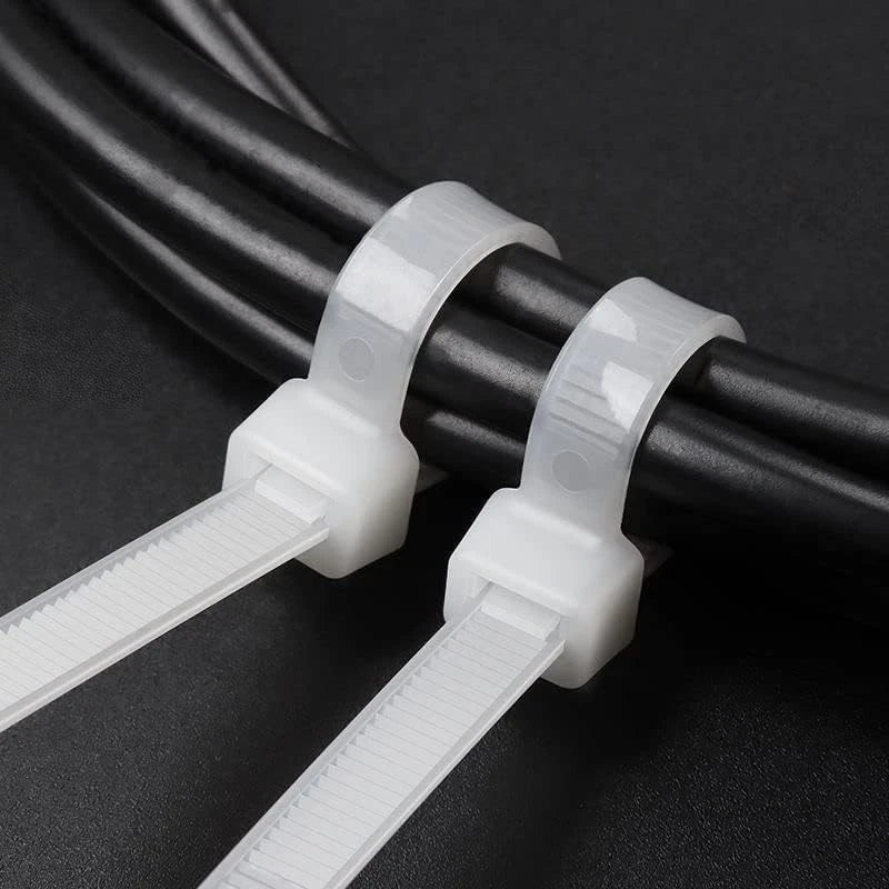 Zip Ties Assorted Sizes 400 Pack 12+8+6+4 Inch（400pack）, White