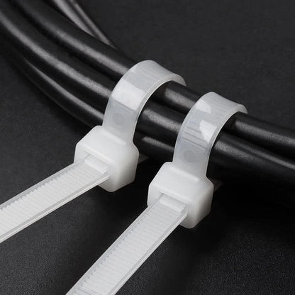 Zip Ties Assorted Sizes 400 Pack 12+8+6+4 Inch（400pack）, White