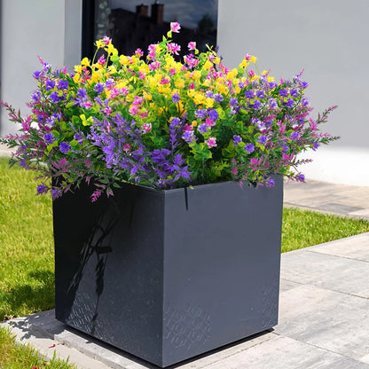 14 inches (D) x 5 (W) x 3 (H), Fuchsia, Purple, Yellow, Green