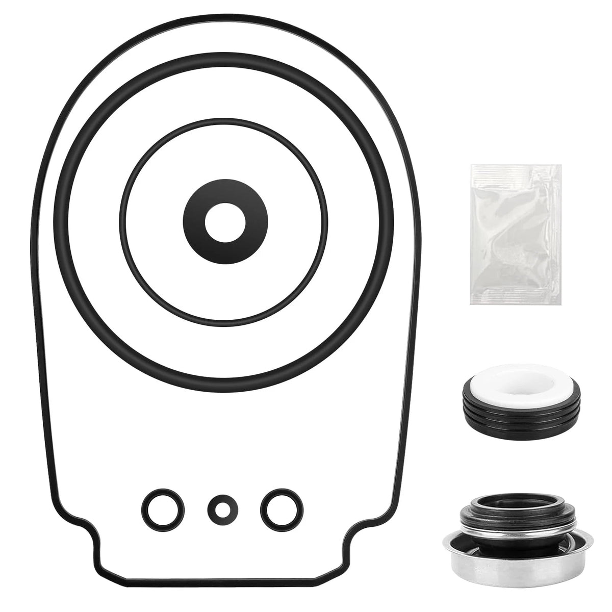 O-Ring Rebuild Repair Kit Fit for Pentair Whisperflo/Intelliflo Pool Black