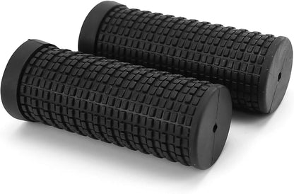 1 Pair MTB Bike Short Handlebar Grips 20x74mm/0.78x2.91inch, Normal, Black