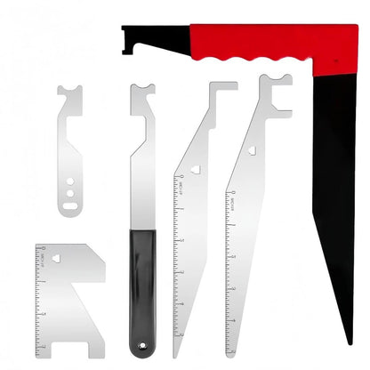 6-Piece Professional Firefighting Multi-Tool Kit, Heavy-Duty Emergency Black
