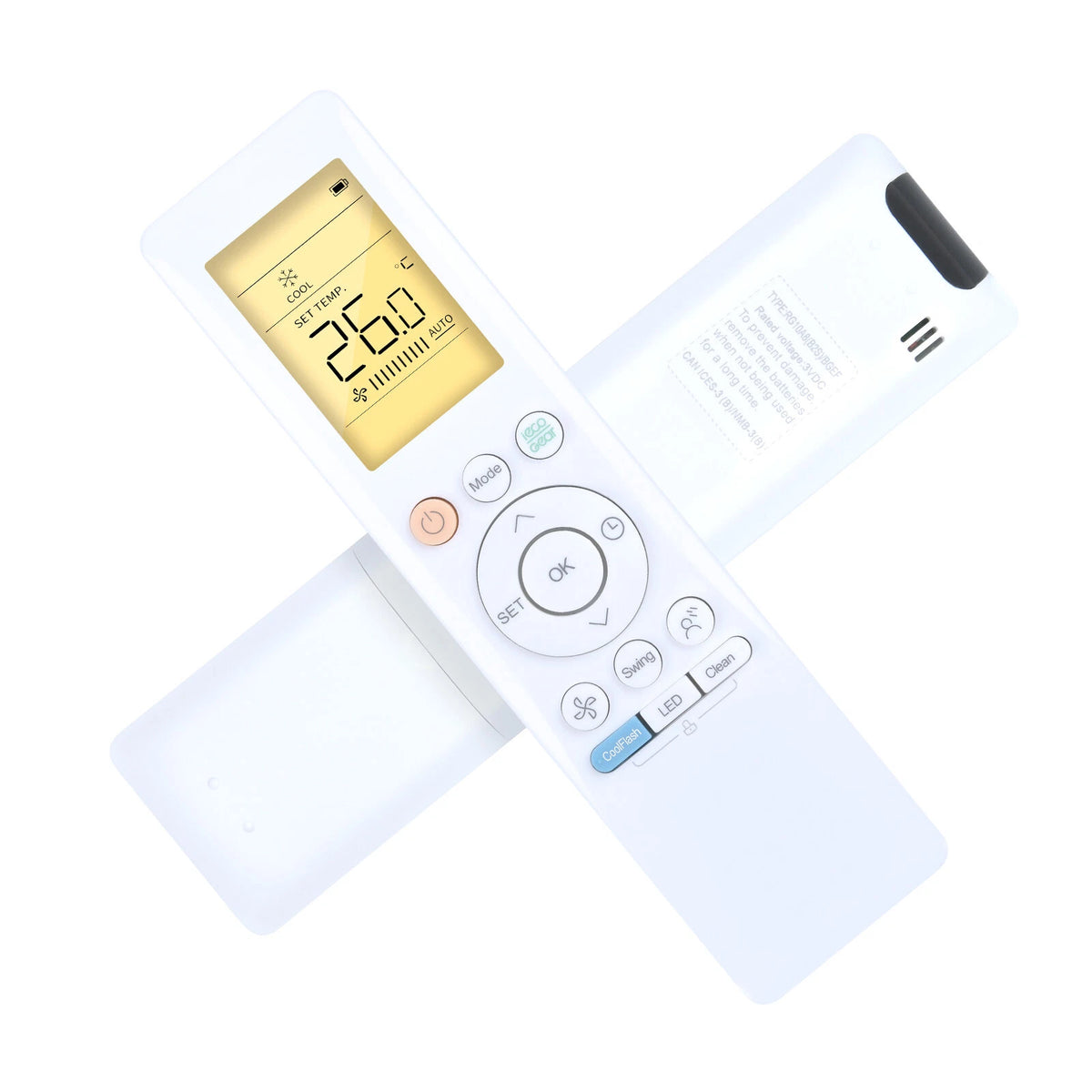 RG10A8(B2S)/BGEF Replacement Remote Control For Midea Air Conditioner