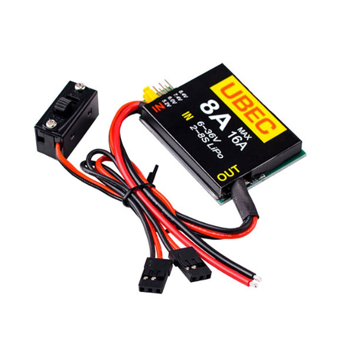 1*DC-DC UBEC-8A 6V-36V 2-8s LiPo Independent Power Supply Module Board For FPV