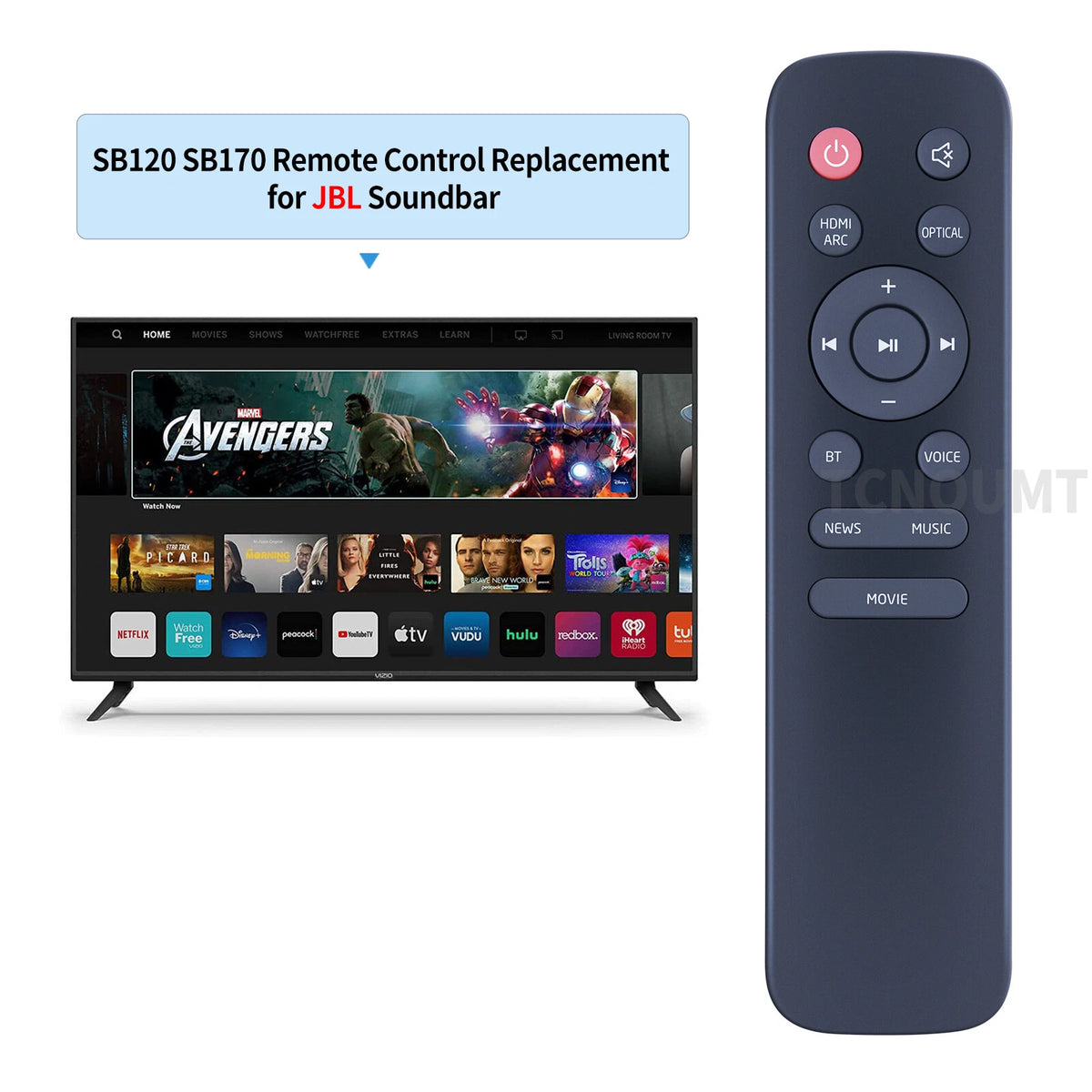 Replacement Remote Control For JBL Soundbar Cinema SB170 SB120 SB140 Sound Bar