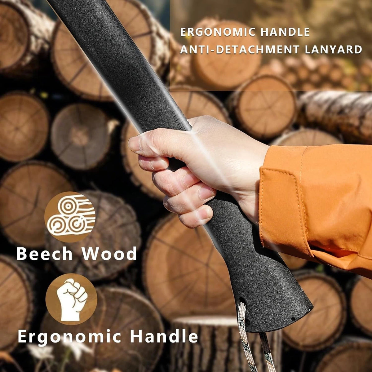 Outdoor Camping Hatchet Axe, Tactical Axe And Hammer, Small Set