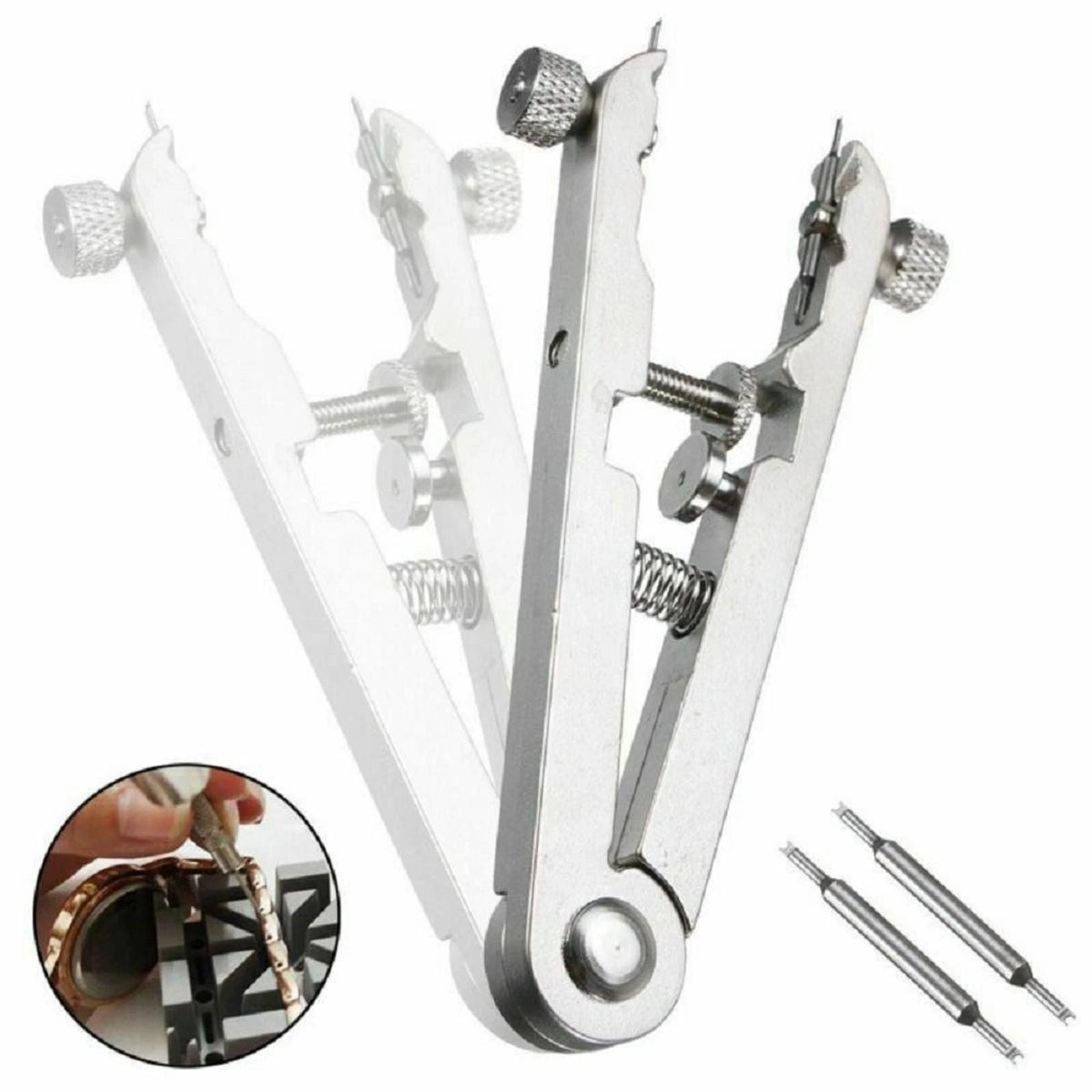 Watch Bracelet Spring Bar Tweezer Removing Tool+2 Pins For ROLEX 6825 Wacth Kit
