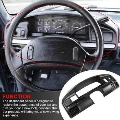 Dashboard Instrument Cluster Panel Bezel Black Replacement For Ford