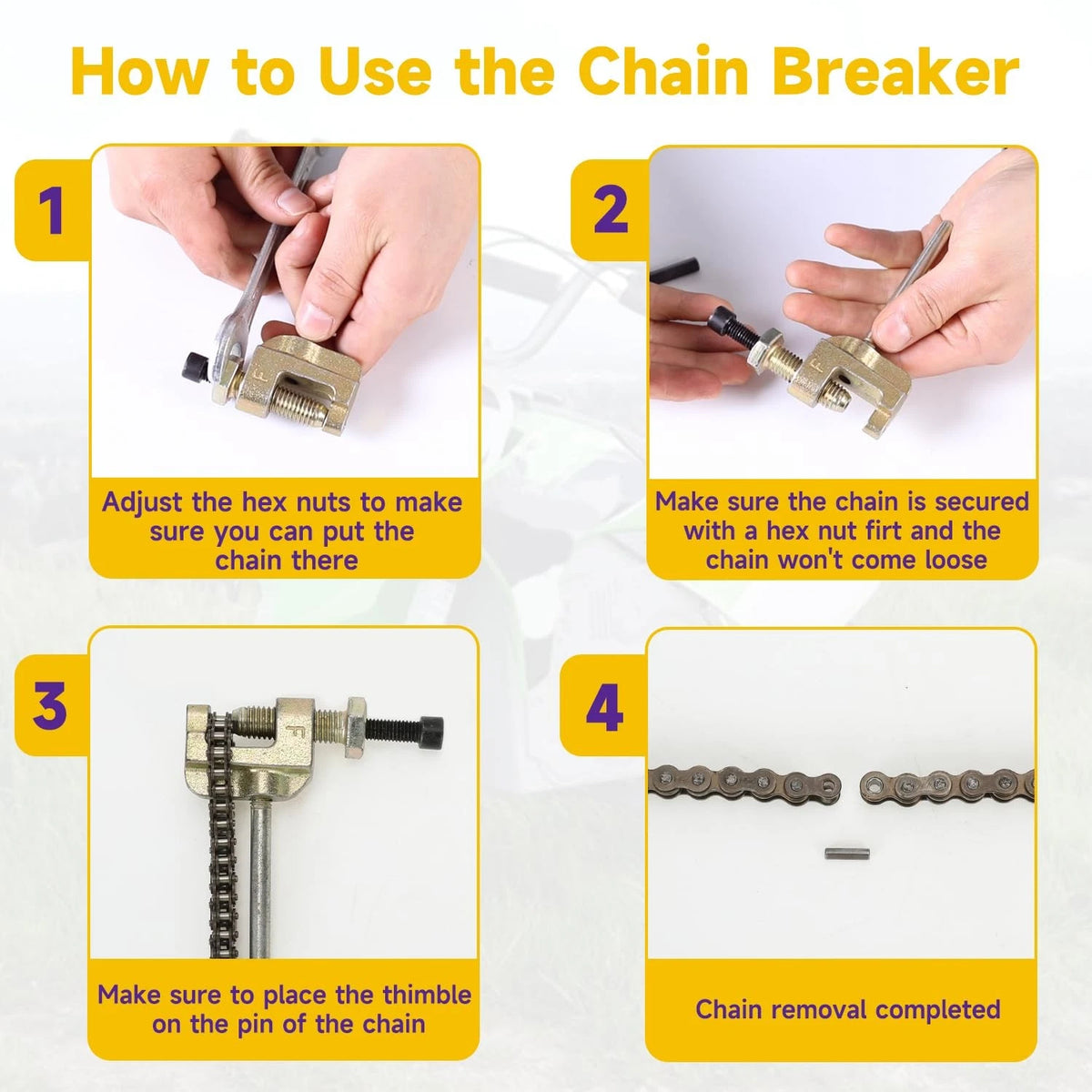 HIAORS 25H Drive Chain 132 Link Compatible with Razor 132L Breaker
