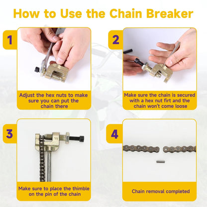 HIAORS 25H Drive Chain 132 Link Compatible with Razor 132L Breaker