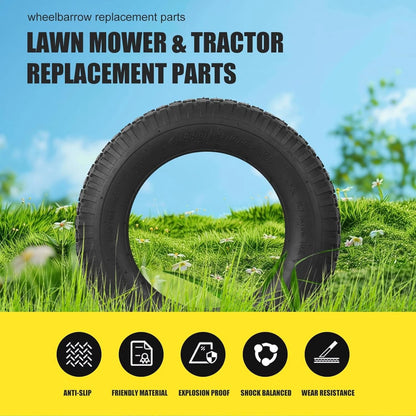 4.80/4.00-8 Tire and Inner Tube, Tube 2 Pack