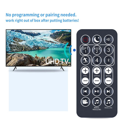 Remote Control For Polk SoundBar RE8112-1 RE8114-1 RE6915-1 RE81141 RE81121