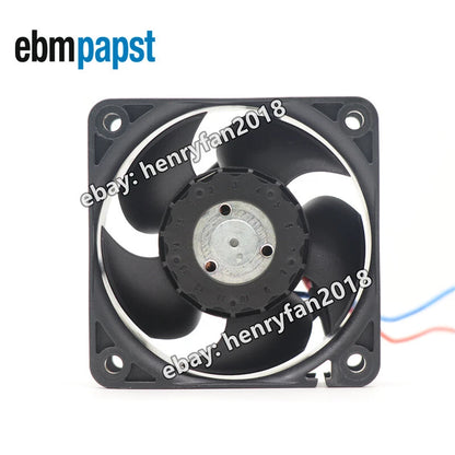 Ebmpapst 624N Axial Fan DC 24V 92mA 2.2W 60*60*25MM 2-wire 6100RPM Cooling Fan