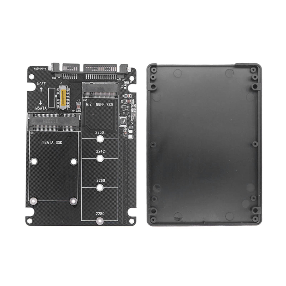 1 x Adapter Card 2 in 1 Converter Supports M.2 NGFF (B/B&M key), MSATA