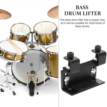 Metal Low Drum Booster - Adjustable Bass Lift for 11x9.5cm, Black