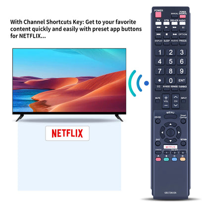 GB172WJSA Remote Control For Sharp AQUOS TV RRMCGB172WJSA LC-60EQ30U