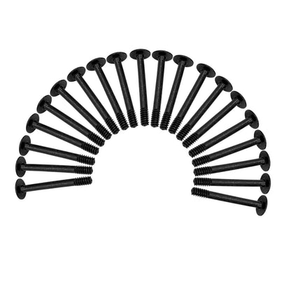 20Pcs Carbon Steel PC Computer Case Card Water Cooler Radiator Fan Long 6# Screw