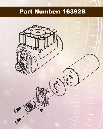 1:16 Scale RC Car Spur Gear 16401Y with Pinion 16392B, Fit for MJX...