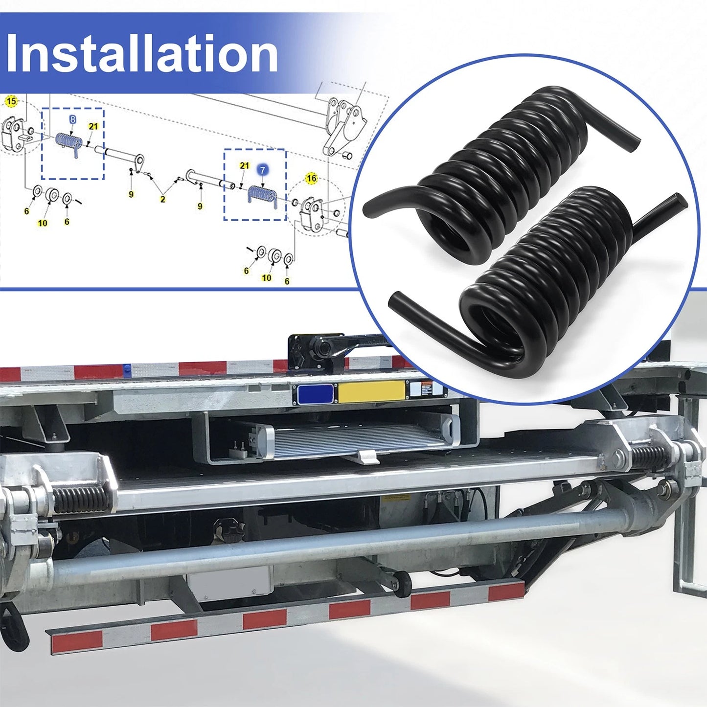 Liftgate Torsion Spring Kit-Includes Both RH & LH 226363-01, 226363-02 for Maxon