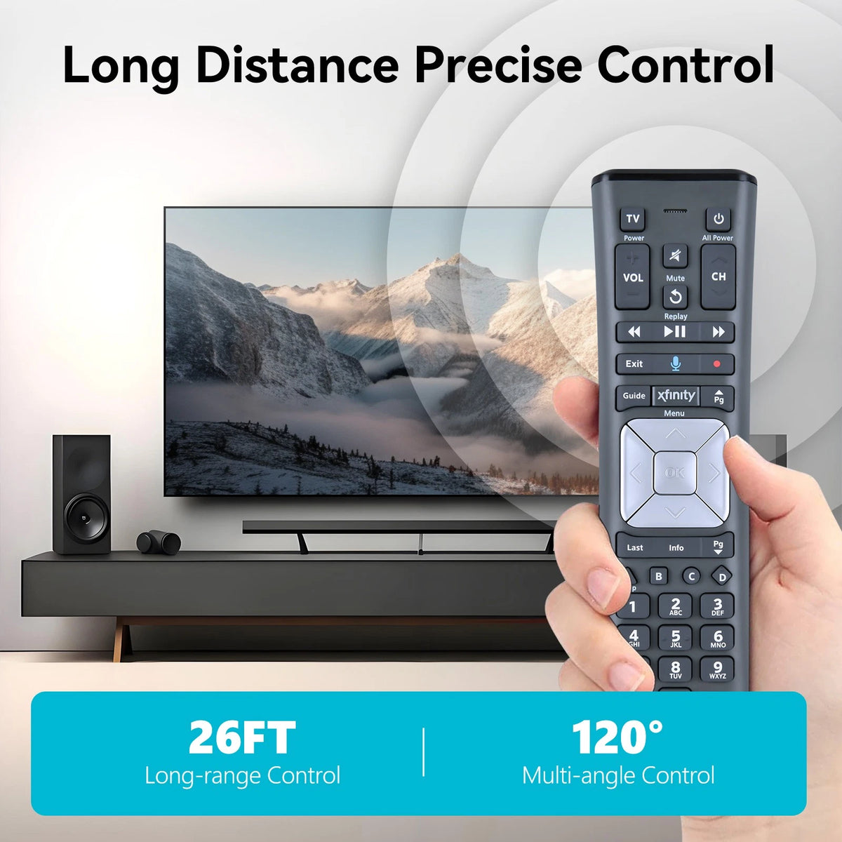 For Comcast/Xfinity XR11 Premium Voice Activated Cable TV Backlit Remote Control