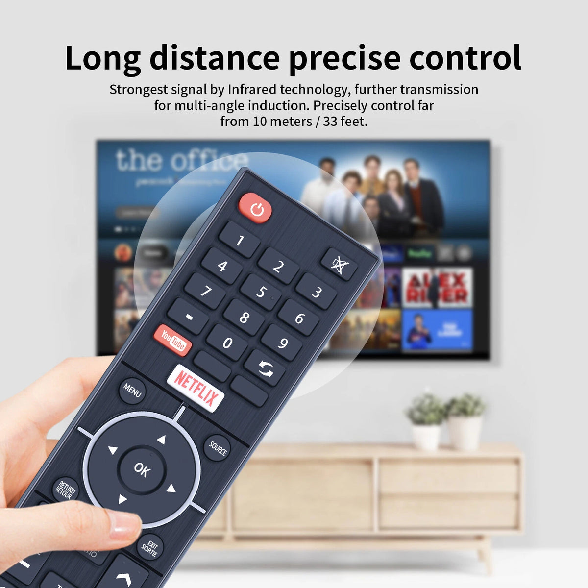 Remote Control For Westinghouse Pantalla 50" Smart TV WD50FM2009