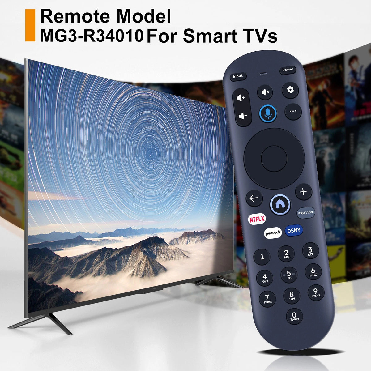 For Hisense X Voice Bluetooth MG3-R34010/297107 Remote Control 43A6GX 50A6G