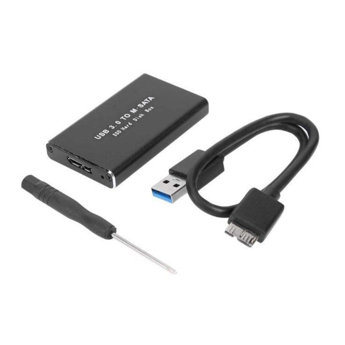 Dual-Size 30/50mm mSATA SSD Case USB3.0 6Gbps High-Speed Transfer Driver-Free
