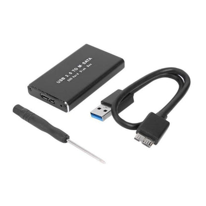 Dual-Size 30/50mm mSATA SSD Case USB3.0 6Gbps High-Speed Transfer Driver-Free